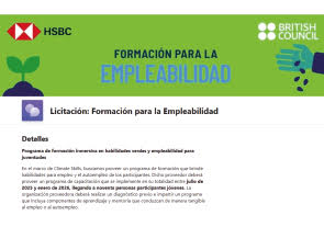 Convocatoria abierta a proveedores y consultores mexicanos, British Council